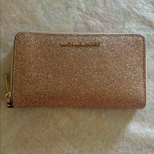 Michael Kors Sparkling Wallet - Rose Gold